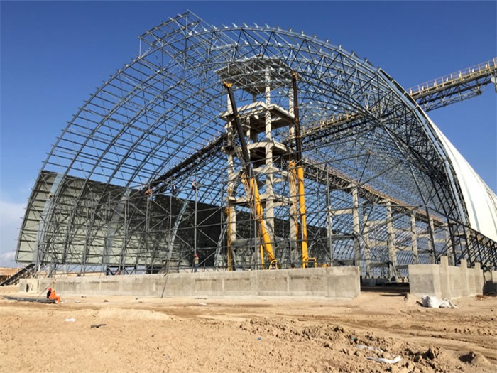 高邮煤机油桶翘工程网架